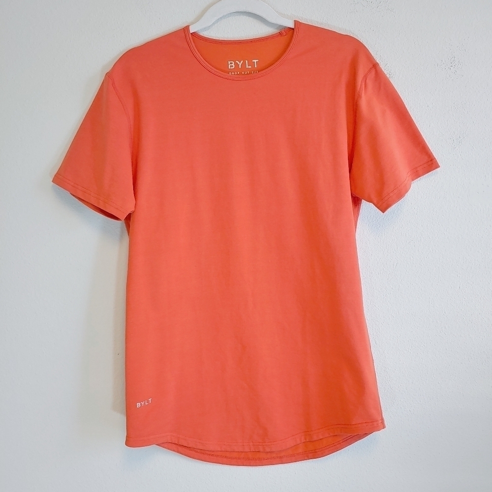 BYLT Premium Basics Men's Drop Cut S/S Lux T-Shirt Sz S